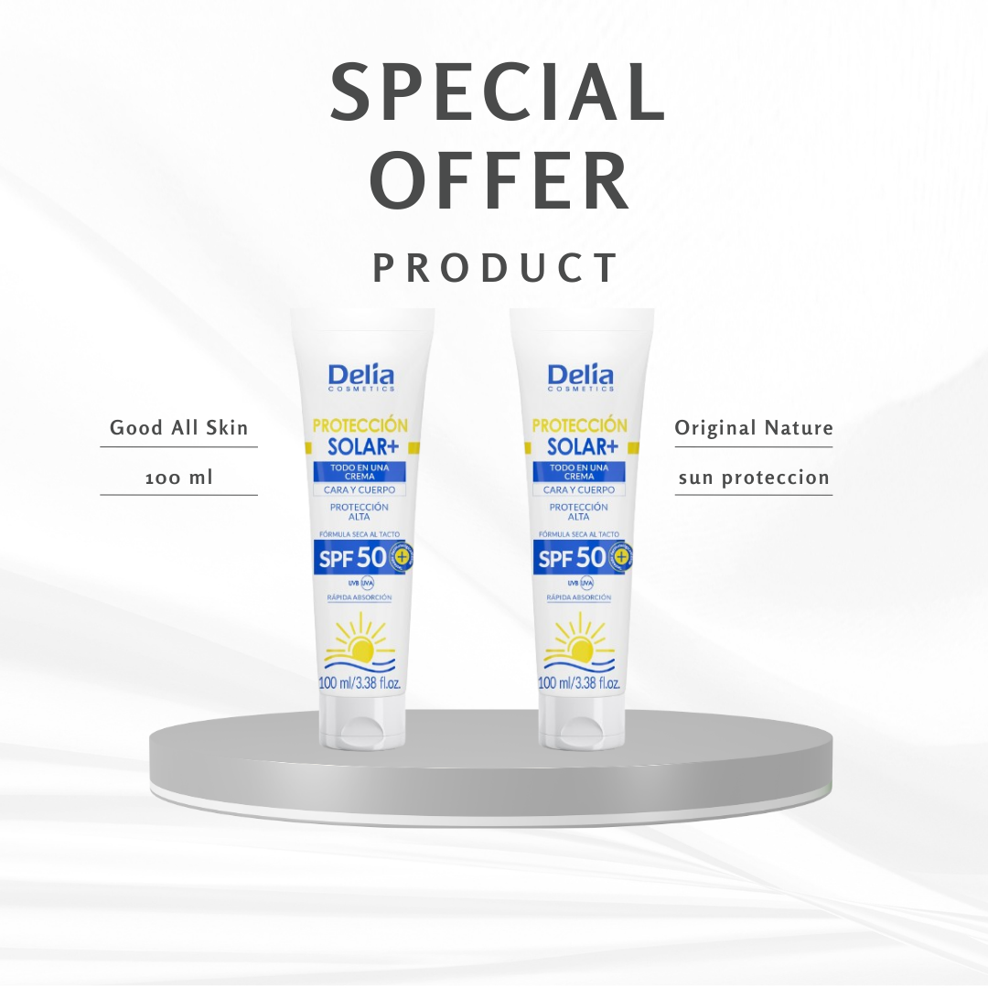 Sun protection cream, 100 ml x2